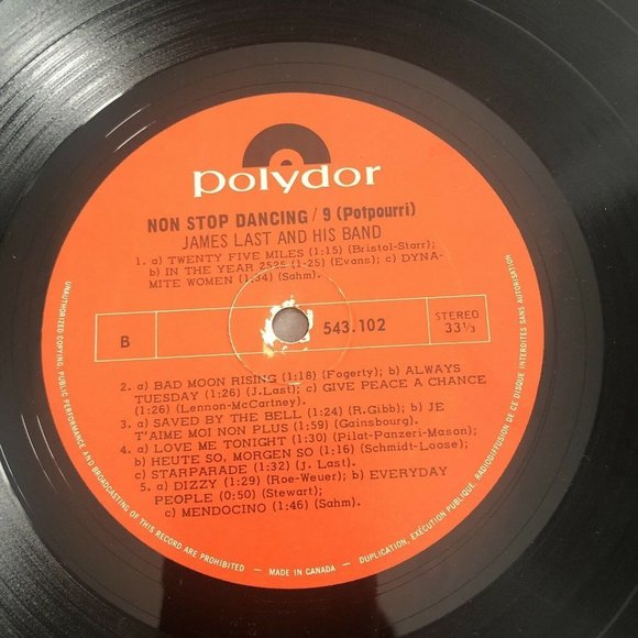 JAMES LAST - Non Stop Dancing 9 Vinyl LP 1x12" - Picture 7 of 9